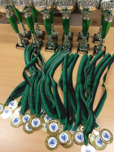 Medaljerna delas ut på innerplan 2015 